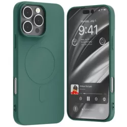   Mercury Semi-Silicone MagSafe-kompatibilis tok iPhone 16 Pro Max - zöld
