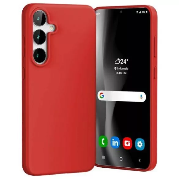 Mercury Soft tok Samsung Galaxy S24 FE - piros