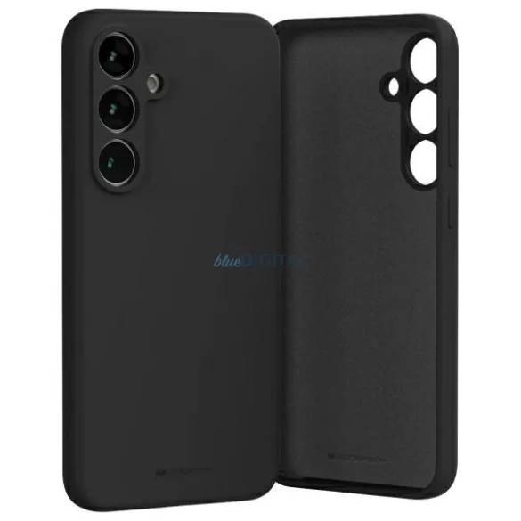 Mercury Silicone tok Samsung Galaxy S24 FE - fekete