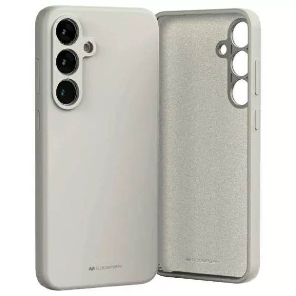Mercury Silicone tok Samsung Galaxy S24 FE - világosszürke