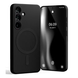   Mercury Semi-Silicone MagSafe-kompatibilis tok Samsung Galaxy S25 - fekete