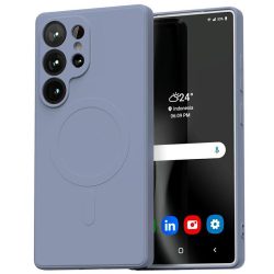   Mercury Semi-Silicone MagSafe-kompatibilis tok Samsung Galaxy S25 Ultra - levendulalila