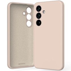   Mercury Silicone tok Samsung Galaxy S25 - világos rózsaszín