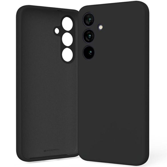 Mercury Silicone tok Samsung Galaxy S25 Plus - fekete