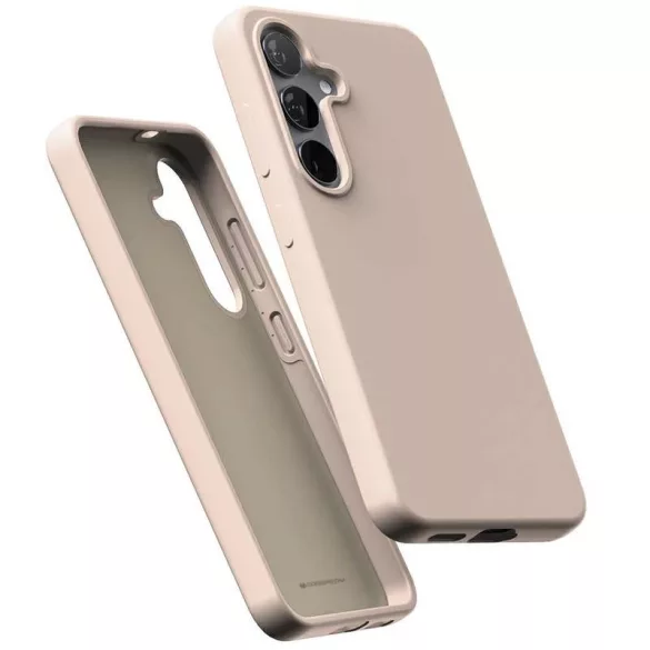 Mercury Pure MagSafe-kompatibilis tok Samsung Galaxy S25 Plus - pasztell rózsaszín