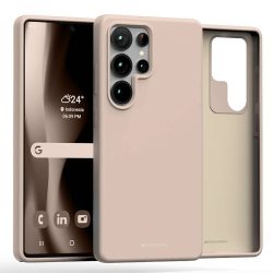   Mercury Pure MagSafe-kompatibilis tok Samsung Galaxy S25 Ultra - pasztell rózsaszín