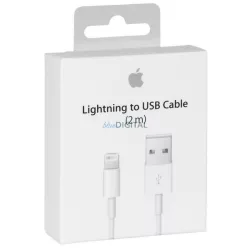   Kábel Apple MD819ZM/A buborékcsomagolásban 2m iPhone 5/SE/6/6 Plus/7/7/7 Plus/8/8 Plus/X/Xs/Xs Max/Xr
