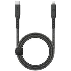  ENERGEA kabel Flow USB-C - Lightning C94 MFI 1,5m fekete 60W 3A PD gyorstöltés
