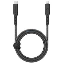   ENERGEA kabel Flow USB-C - Lightning C94 MFI 1,5m fekete 60W 3A PD gyorstöltés