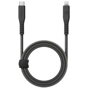 ENERGEA kabel Flow USB-C - Lightning C94 MFI 1,5m fekete 60W 3A PD gyorstöltés