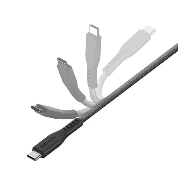 ENERGEA kabel Flow USB-C - Lightning C94 MFI 1,5m fekete 60W 3A PD gyorstöltés