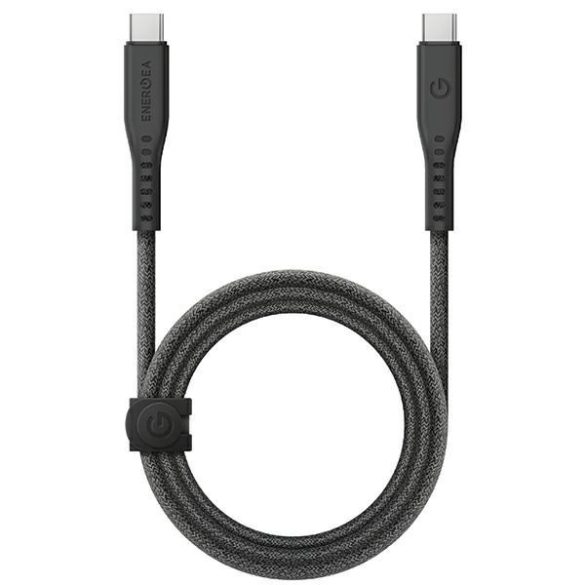 ENERGEA kabel Flow USB-C - USB-C 1.5m fekete 240W 5A PD Gyorstöltés