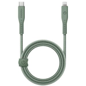 ENERGEA kabel Flow USB-C - Lightning C94 MFI 1.5m zöld 60W 3A PD gyorstöltés