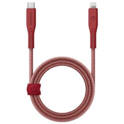   ENERGEA kabel Flow USB-C - Lightning C94 MFI 1.5m piros 60W 3A PD gyorstöltés