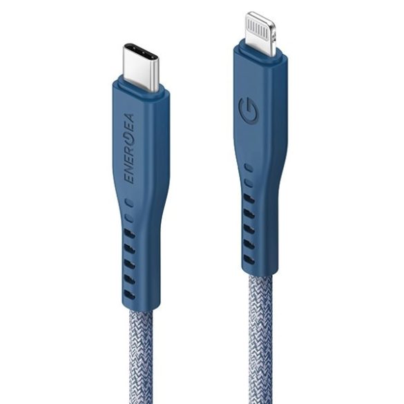 ENERGEA kabel Flow USB-C - Lightning C94 MFI 1.5m kék 60W 3A PD gyorstöltés