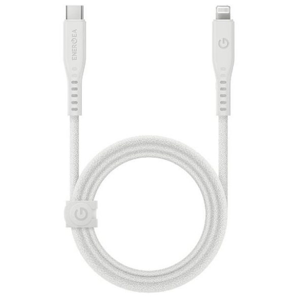 ENERGEA kabel Flow USB-C - Lightning C94 MFI 1,5m fehér 60W 3A PD gyorstöltés