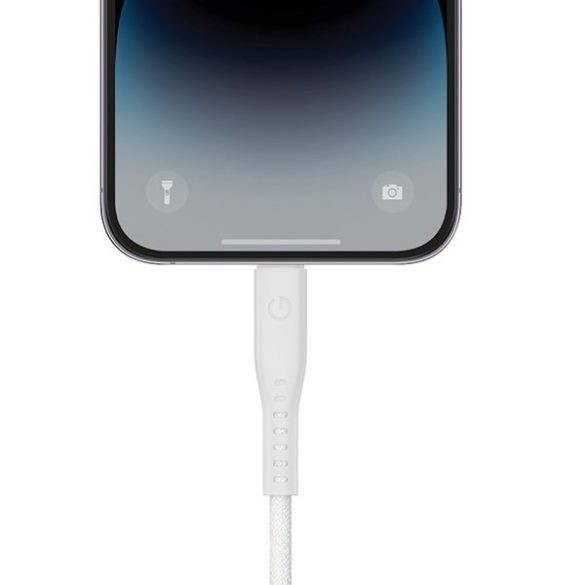 ENERGEA kabel Flow USB-C - Lightning C94 MFI 1,5m fehér 60W 3A PD gyorstöltés