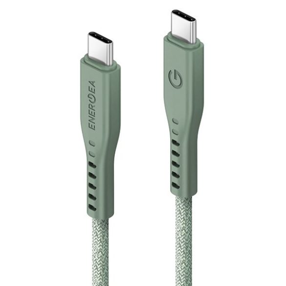 ENERGEA kabel Flow USB-C - USB-C 1.5m zöld 240W 5A PD Fast Charge