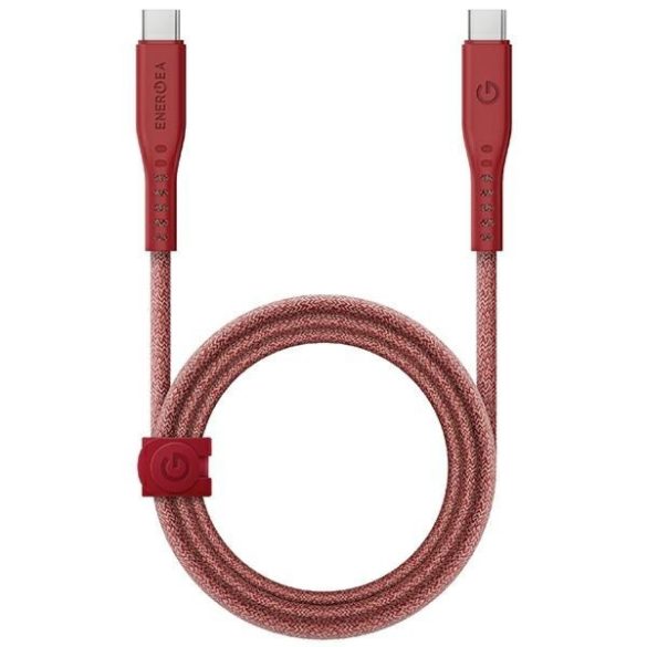 ENERGEA kabel Flow USB-C - USB-C 1.5m piros 240W 5A PD gyorstöltés