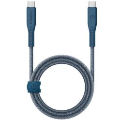   ENERGEA kabel Flow USB-C - USB-C 1.5m kék 240W 5A PD gyorstöltés