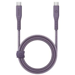   ENERGEA kabel Flow USB-C - USB-C 1.5m lila 240W 5A PD gyorstöltés
