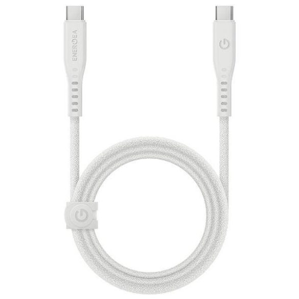 ENERGEA kabel Flow USB-C - USB-C 1.5m fehér 240W 5A PD gyorstöltés