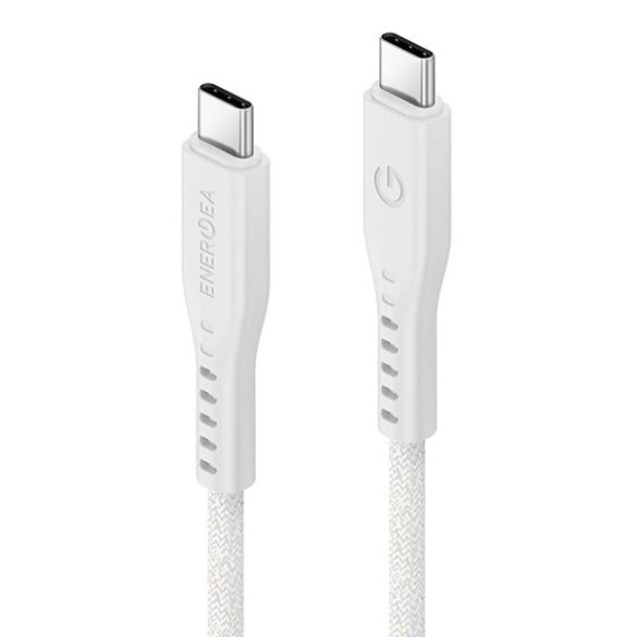 ENERGEA kabel Flow USB-C - USB-C 1.5m fehér 240W 5A PD gyorstöltés