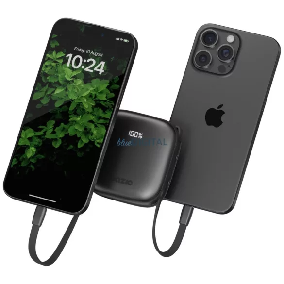 PowerBank 4w1 Bazic Fusion 10000mAh PD20W USB-C / Lightning fekete