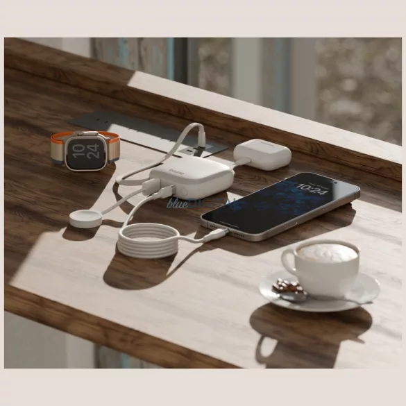 PowerBank 4w1 Bazic Fusion 10000mAh PD20W USB-C / Lightning fekete