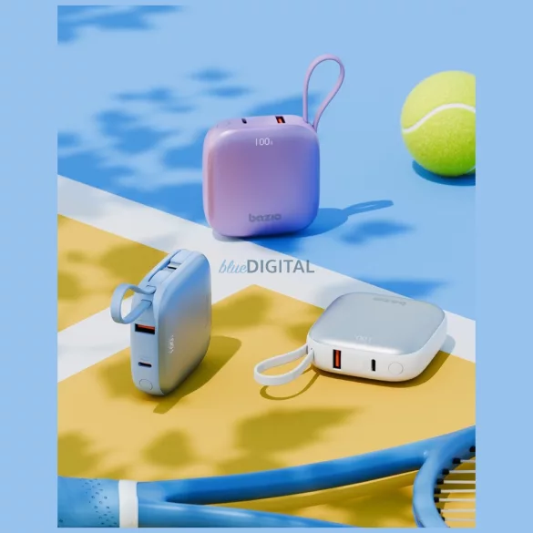 PowerBank 4w1 Bazic Fusion 10000mAh PD20W USB-C / Lightning fekete