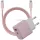 Energea Bazic Goport Velox Kit GaN hálózati töltő 1x USB-C 1x USB-A 35W kábellel - rózsaszín