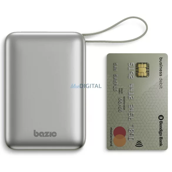 PowerBank 4in1 Bazic Fusion Mini 20000mAh kábel USB-C/Világításszürke
