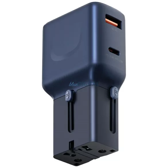 Wall charger Energea TravelGo Adapter 35 USB-A/USB-C 35W blue