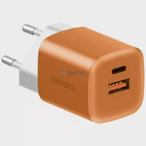 Energea Ampcharge GaN35 hálózati töltő USB-C/USB-A PD/PPS/QC3.0 35W - narancssárga