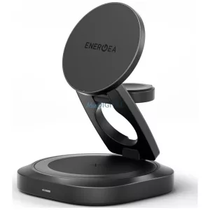 Energea Alumag GYRO 360 forgó összecsukható vezeték nélküli töltő Qi2.2 25W - gunmetal