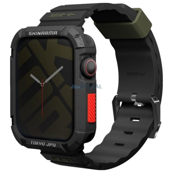 Skinarma Shokku csereszíj Apple Watch 42/44/45mm - fekete