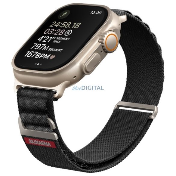 Skinarma Spunk szíj Apple Watch 44 / 45 / 49 mm - fekete