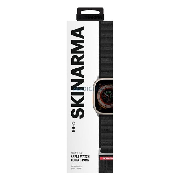 Skinarma Spunk szíj Apple Watch 44 / 45 / 49 mm - fekete