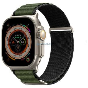 Skinarma Kobu csereszíj Apple Watch 44/45/49mm - olajzöld