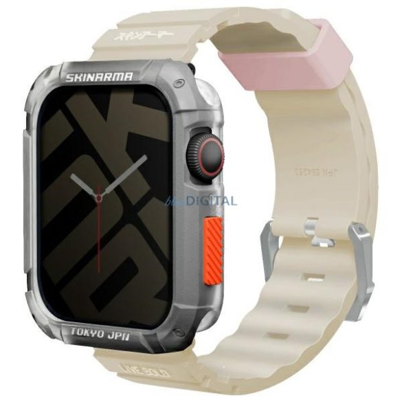 Skinarma Shokku csereszíj Apple Watch 42/44/45mm - bézs