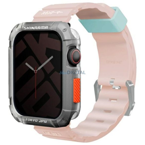 Skinarma Shokku csereszíj Apple Watch 42/44/45mm - halvány rózsaszín