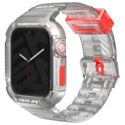   Skinarma Saido tok szíjjal Apple Watch 4/5/6/7/8/9/SE/SE2 (44/45mm) - átlátszó