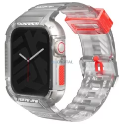   Skinarma Saido tok szíjjal Apple Watch 4/5/6/7/8/9/SE/SE2 (44/45mm) - átlátszó