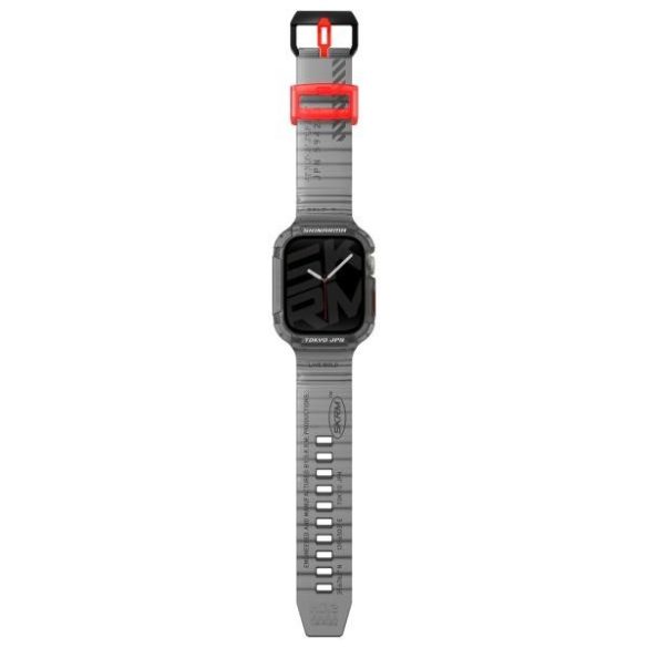 Skinarma Saido tok szíjjal Apple Watch 4/5/6/7/8/9/SE/SE2 (44/45mm) - füstszürke