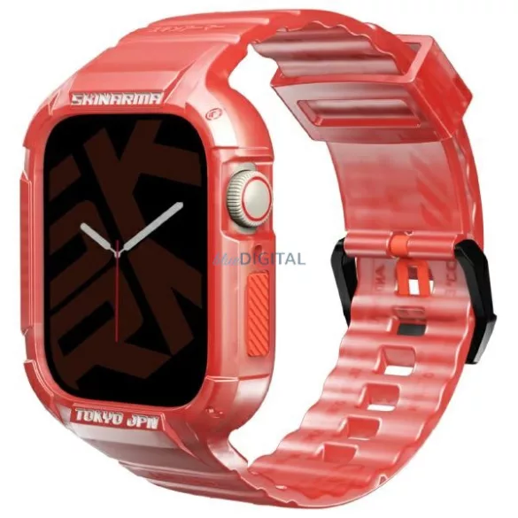 Skinarma Saido tok szíjjal Apple Watch 4/5/6/7/8/9/SE/SE2 (44/45mm) - piros