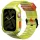 Skinarma Saido tok szíjjal Apple Watch 4/5/6/7/8/9/SE/SE2 (44/45mm) - neon sárga