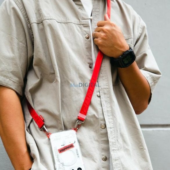 Skinarma Scout univerzális nyakbaakasztó pánt - piros