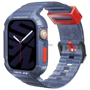Skinarma Saido tok szíjjal Apple Watch 4/5/6/7/8/9/SE/SE2 (44/45mm) - sötétkék