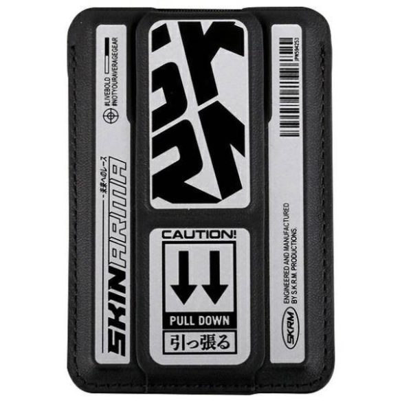 Skinarma Kado Kira Kobai mágneses kártyatartó kitámasztóval - krómszürke