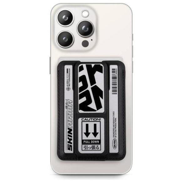 Skinarma Kado Kira Kobai mágneses kártyatartó kitámasztóval - krómszürke